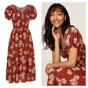 Madewell Lined-Blend Sophia Floral Midi Dress